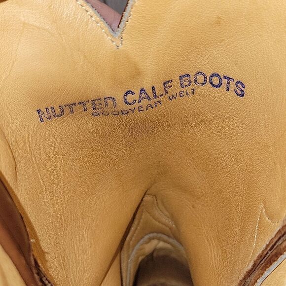 Atomic 79 Nutted Men's 9" Super Roper Calf Boots Waxy Retanned Leather Mens 11 D - Picture 12 of 14